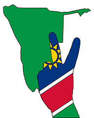 Image showing Namibia hand signal