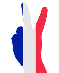 Image showing French hand signal