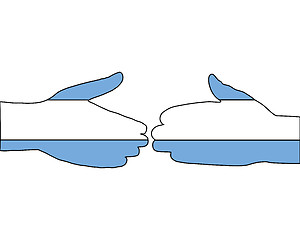 Image showing Argentinian handshake