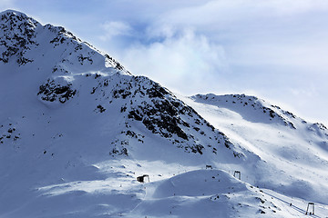 Image showing Ski run in Austrian Alps