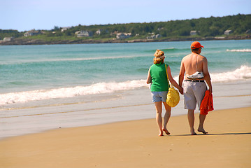Image showing Couple beach