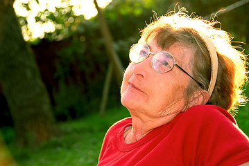 Image showing Elderly woman