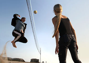 Image showing Volleyball players