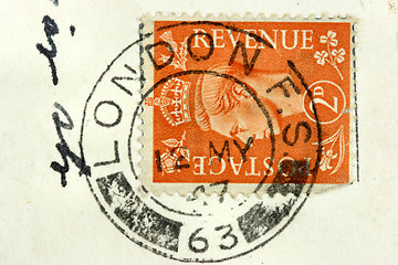 Image showing London post stamp