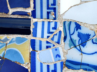 Image showing Blue mosaic