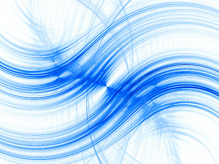 Image showing Blue waves background