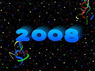 Image showing New Year 2008 Background