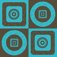 Image showing Circle and Square Pattern