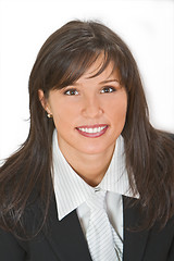 Image showing Smiling brunette