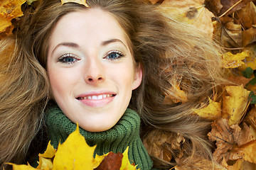 Image showing autumnal portrait