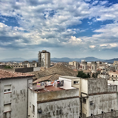 Image showing Old buildings of Girona