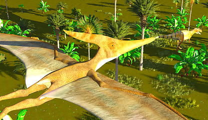 Image showing Flying pterodactyl