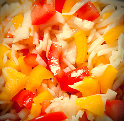 Image showing Assorted salad with fresh vegetables