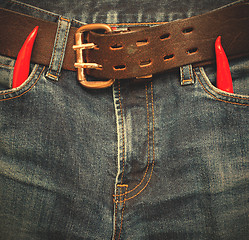 Image showing devil fashion jeans