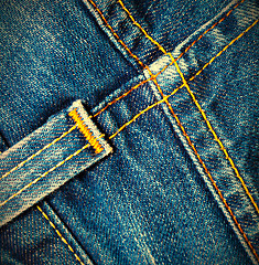 Image showing vintage blue jeans