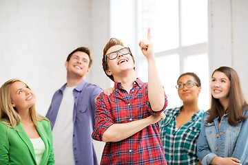 Image showing student boy at school