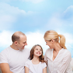 Image showing happy family at home