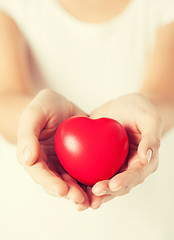 Image showing woman hands with heart