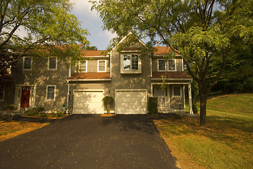 Image showing suburban condominium exterior