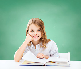 Image showing student girl studying at school