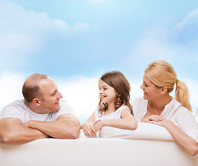 Image showing happy family at home