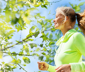 Image showing woman jogging outdoors