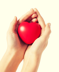 Image showing woman hands with heart