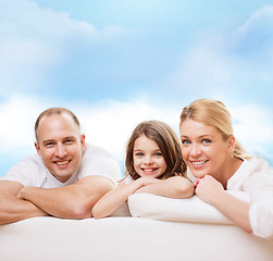 Image showing happy family at home