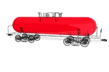 Image showing 3D model cistern car