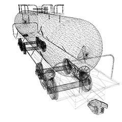 Image showing 3D model cistern car