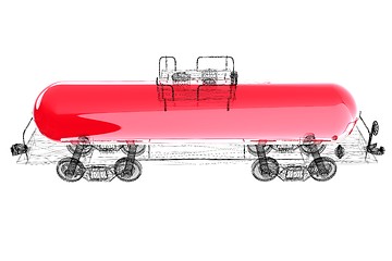 Image showing 3D model cistern car