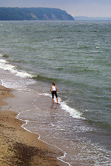 Image showing Girl on the beach