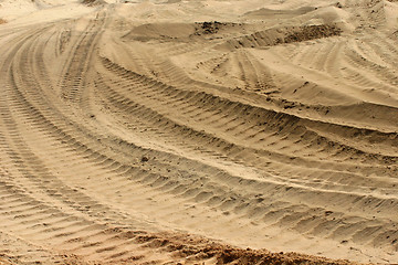 Image showing Tracks in the sand