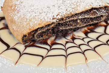 Image showing Pancakes with poppy seeds