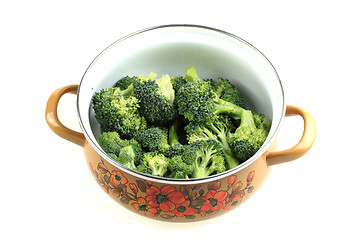 Image showing fresh green broccoli isolated 