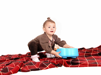 Image showing Baby playing with toy's.