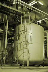 Image showing Pipes inside energy plant