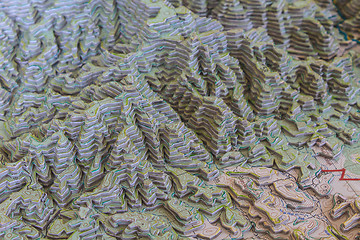 Image showing 3D model map geographic