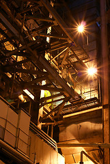 Image showing Pipes inside energy plant