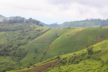 Image showing fields in the mountains