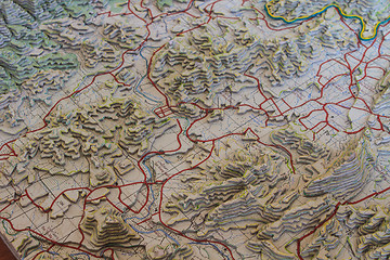 Image showing 3D model map geographic