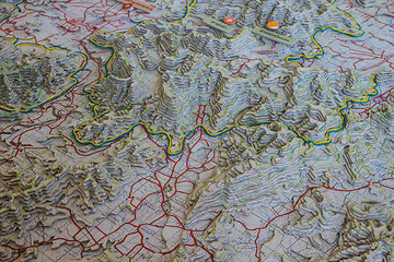 Image showing 3D model map geographic