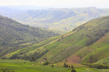 Image showing fields in the mountains