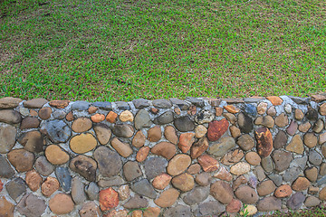 Image showing Textured stone wall