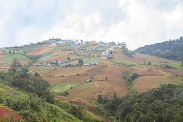 Image showing fields in the mountains