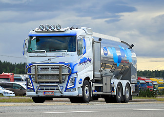 Image showing Volvo FH Milk Truck on the Road
