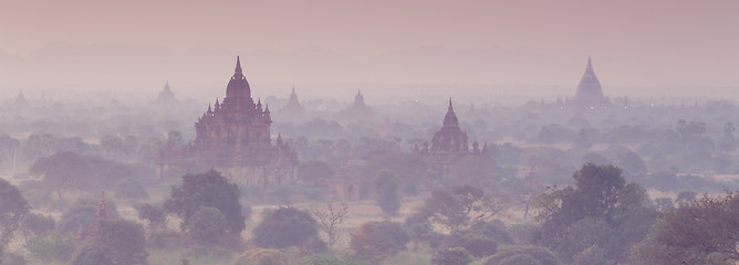 Image showing Tamples of Bagan, Burma, Myanmar, Asia.