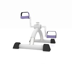 Image showing Exercise bike - fitness salon equipment