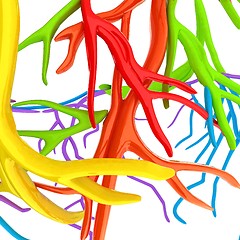 Image showing Fantasy veins. Medical illustration