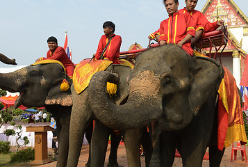 Image showing ASIA THAILAND AYUTTHAYA SONGKRAN FESTIVAL